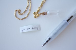 DIY Message in a Bottle Necklace