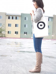 DIY Stenciled Tote Bag