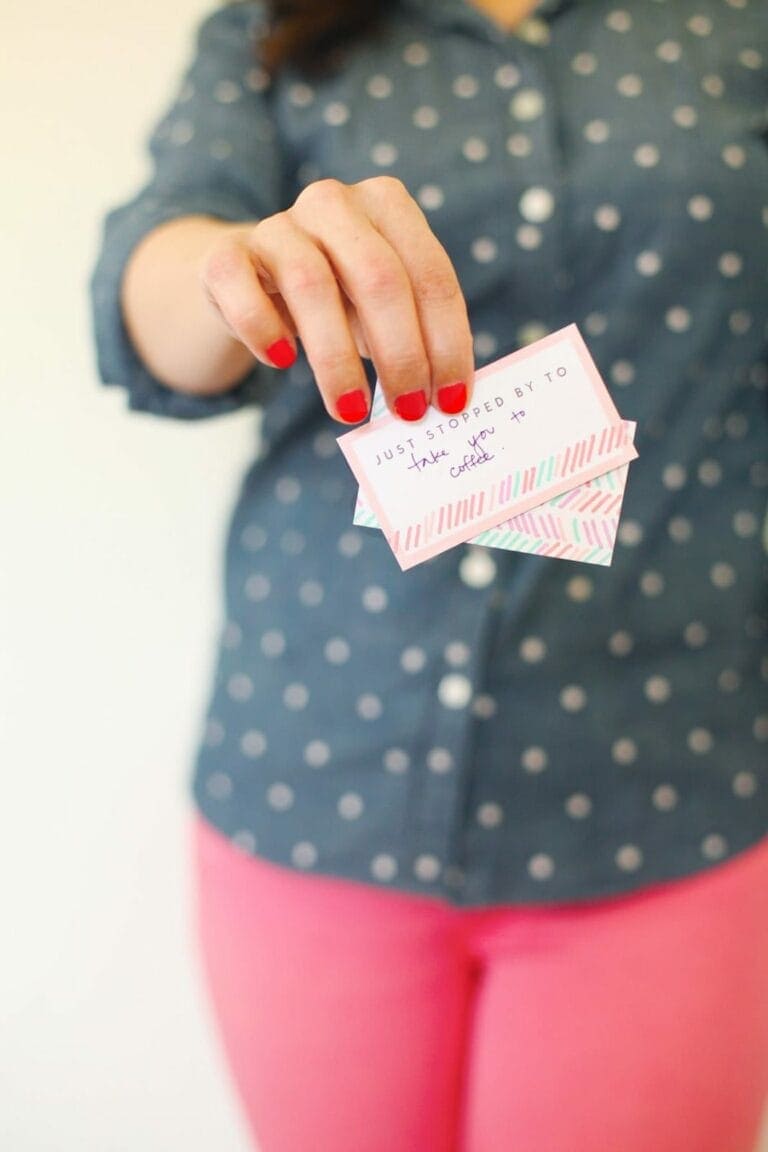 DIY Printable Spring Calling Cards