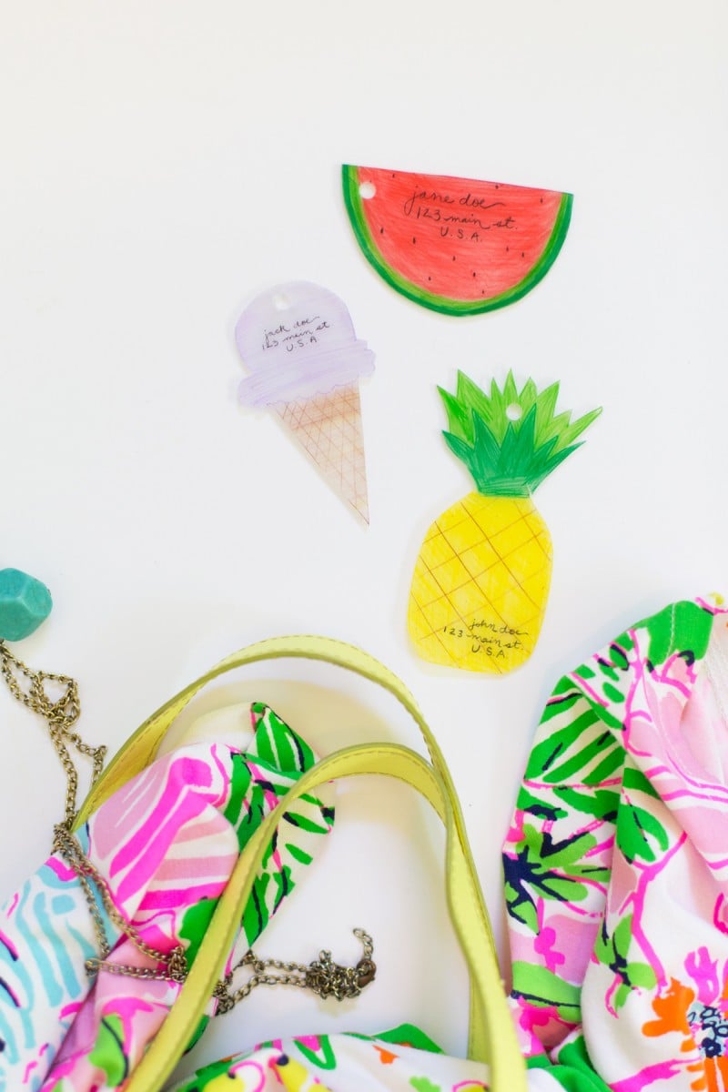 How to Make Shrinky Dink Luggage Tags