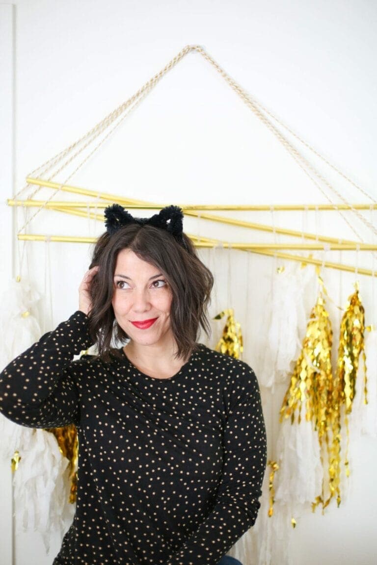 DIY Cat Ears Headband for Halloween