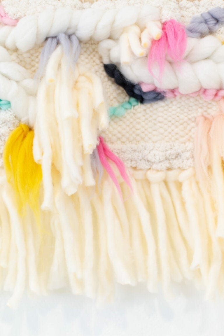 DIY Fiber Art Woven Wall Hanging
