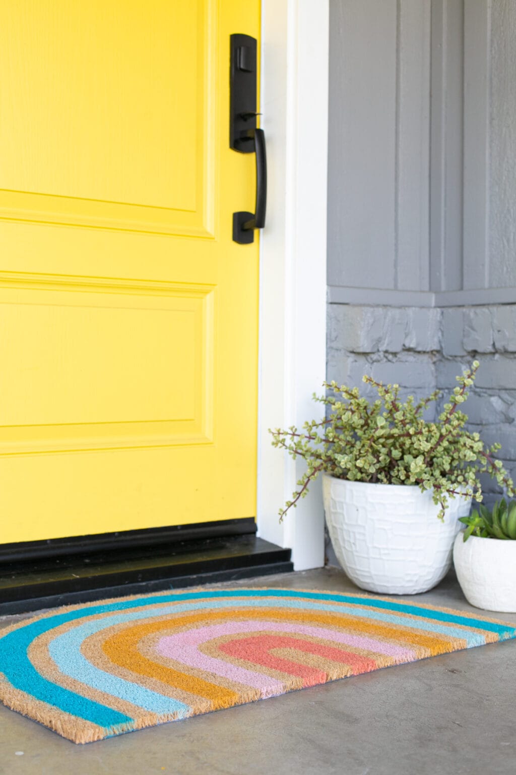 How To Make A Rainbow Doormat Lovely Indeed
