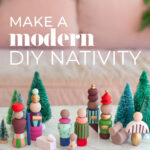 diy modern nativity scene