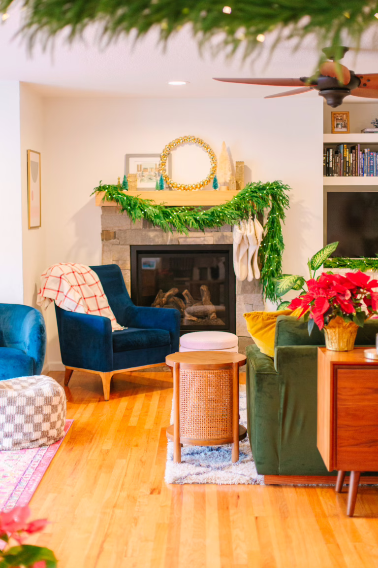 living room christmas decor
